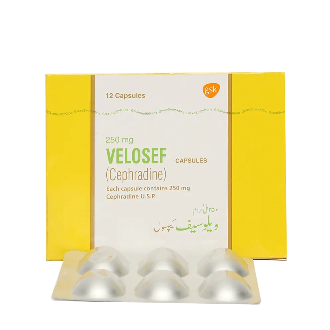 Buy GSK Velosef 250mg, 12 Ct - Online in Pakistan | My Vitamin Store