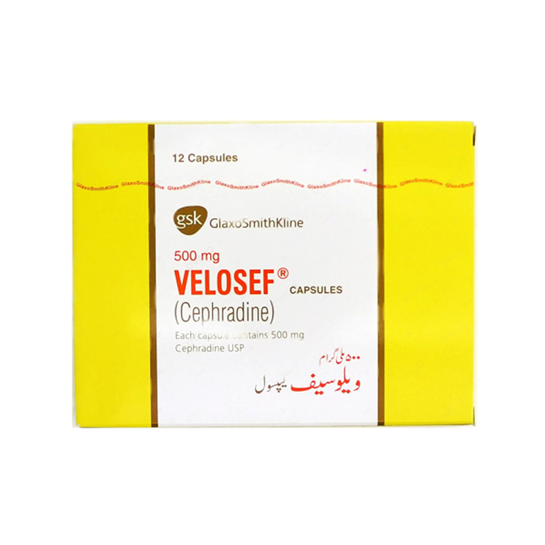 Buy GSK Velosef 500mg, 12 Ct - Online in Pakistan | My Vitamin Store