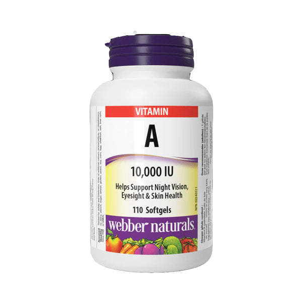 Webber Naturals Vitamin A 10000 IU, 110 Ct