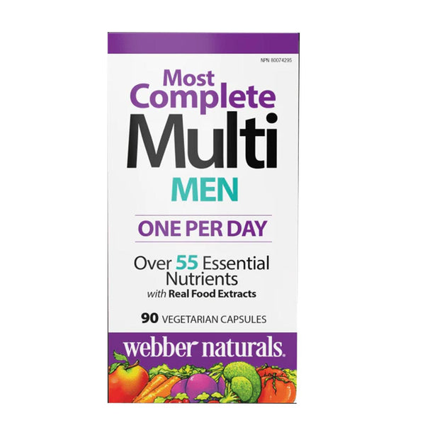 Webber Naturals Men's Most Complete Multi, 90 Ct