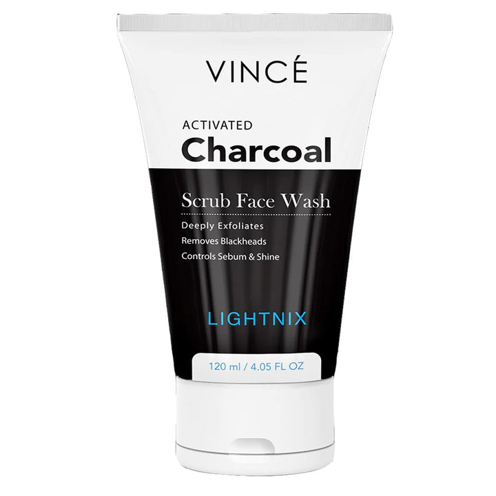 Activated Charcoal Scrub Face Wash - Vince - My Vitamin Store