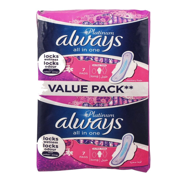 Always Platinum Ultra Thin (Long) Sanitary Pads, 14 Ct - My Vitamin Store