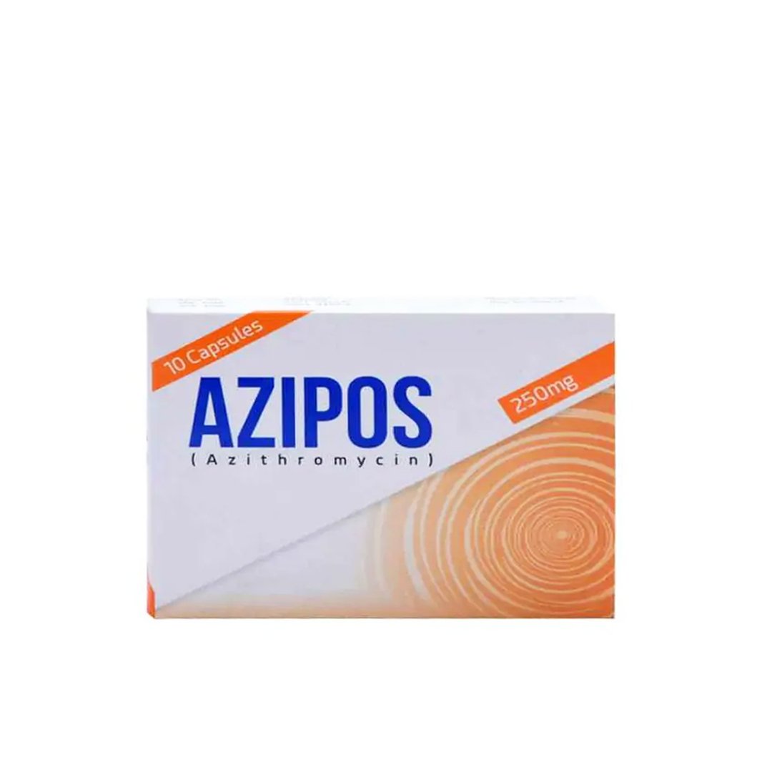 Buy Highnoon Azipos 250mg Capsules, 10 Ct for Bacterial Infection ...