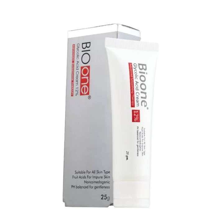 Bio One Glycolic Acid Cream 12%, 25g - My Vitamin Store