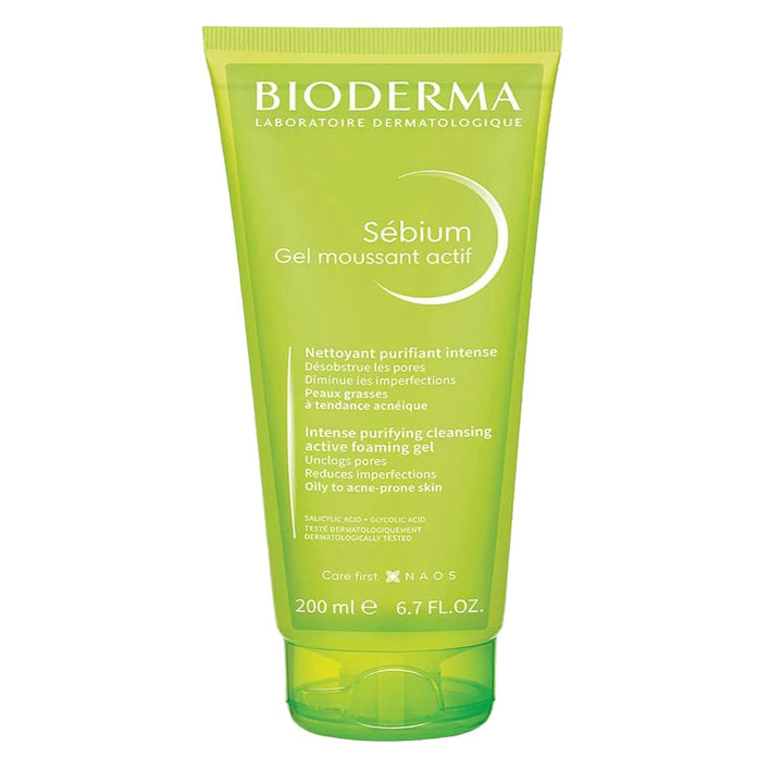 Bioderma Sebium Gel Moussant Actif, 200ml - My Vitamin Store