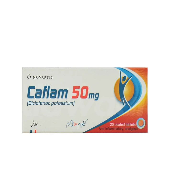 Caflam Tablet 50mg, 20 Ct - Novartis - My Vitamin Store