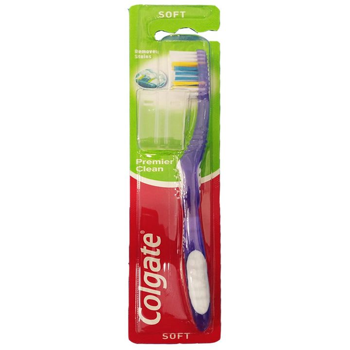 Colgate Premier Clean Soft Toothbrush (Purple), 1 Ct - My Vitamin Store