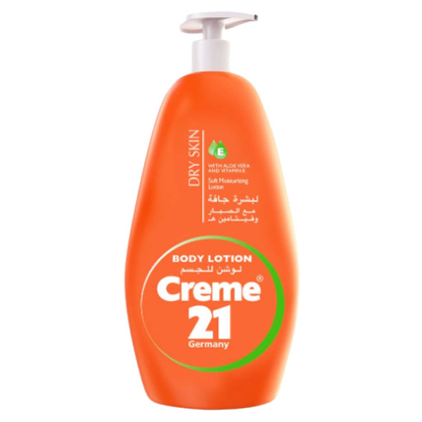 Creme 21 Body Lotion With Aloe Vera & Vitamin E For Dry Skin, 600ml - My Vitamin Store