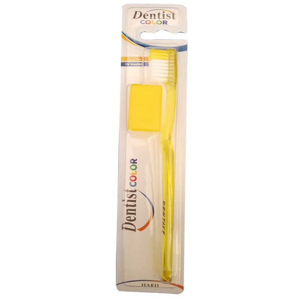 Dentist Color Hard Toothbrush (Yellow) - My Vitamin Store