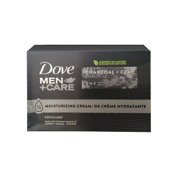 Dove Men + Care Charcoal + Clay 3 in 1 Bar Soap - My Vitamin Store