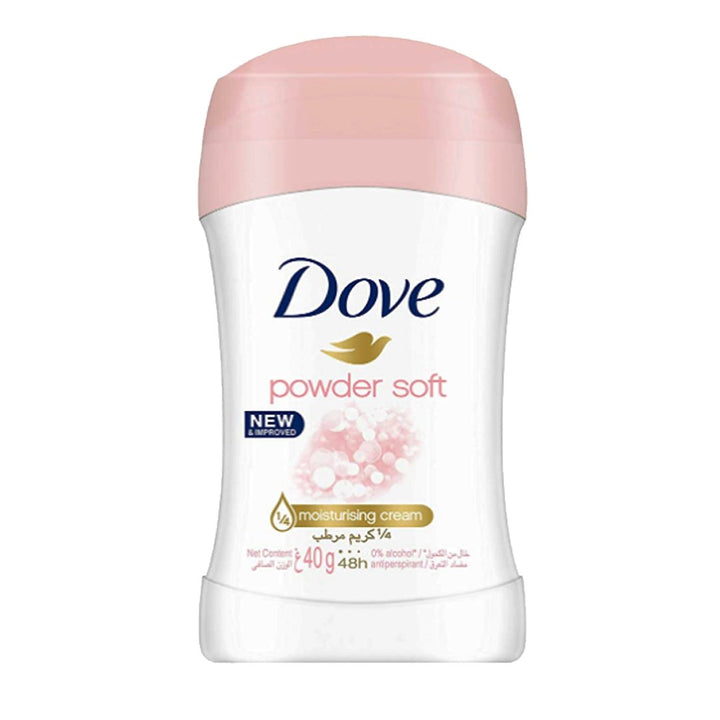 Dove Powder Soft 48H Anti-Perspirant Deodorant Stick For Women, 40g - My Vitamin Store