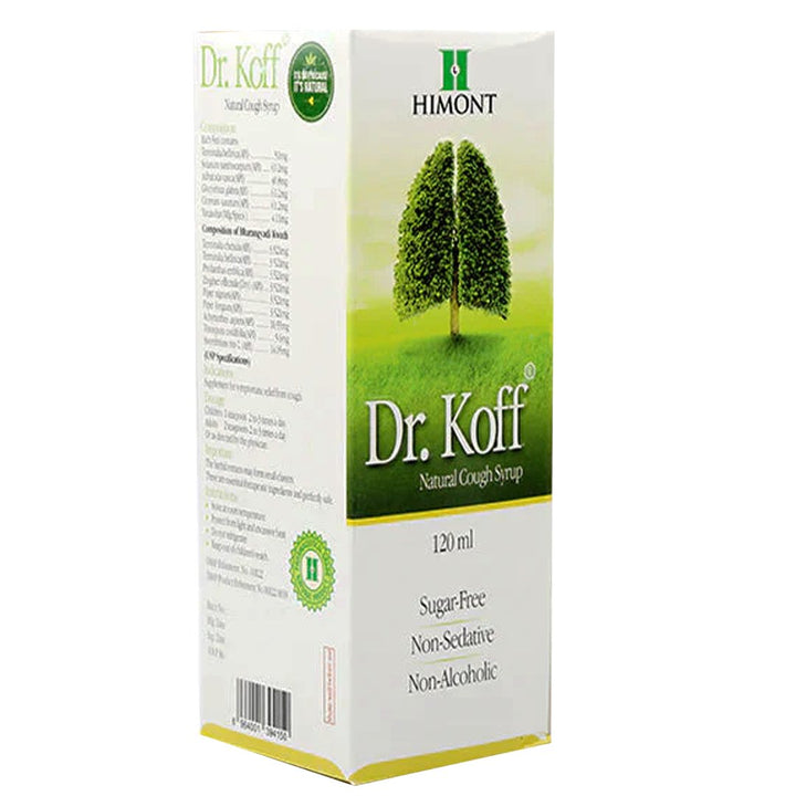 Dr. Koff Natural Cough Syrup Sugar Free, 120ml - My Vitamin Store