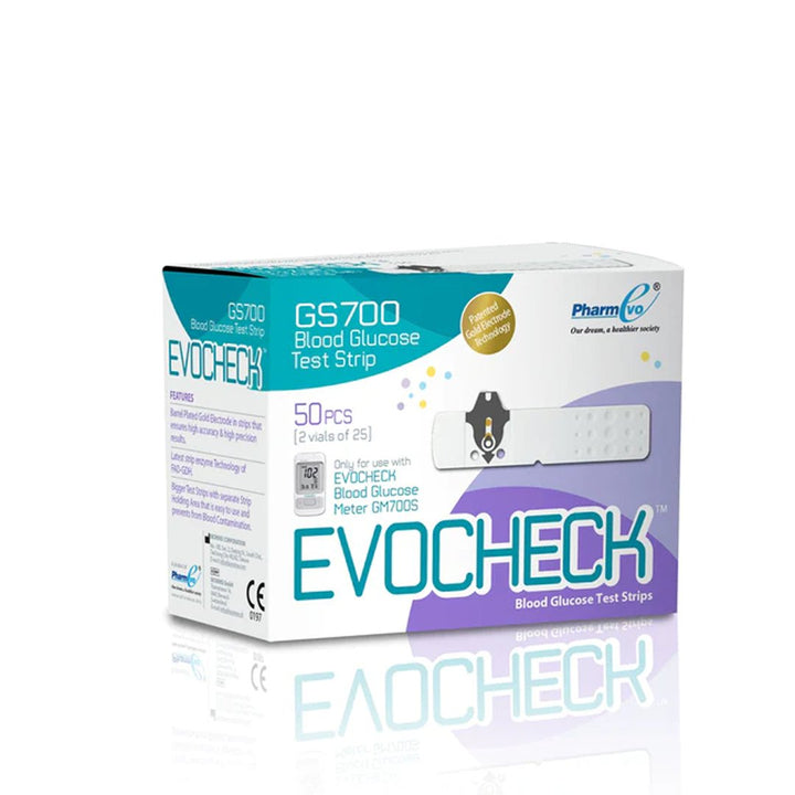 EvoCheck GS700 Blood Glucose Test Strips, 50 Ct - My Vitamin Store