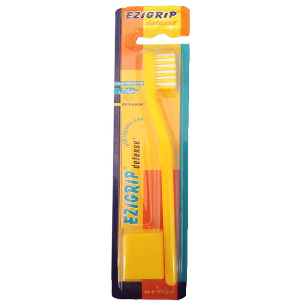Ezigrip Defense Medium Toothbrush (Yellow), 1 Ct - My Vitamin Store