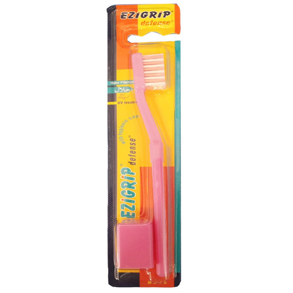 Ezigrip Defense Soft Toothbrush (Pink), 1 Ct - My Vitamin Store