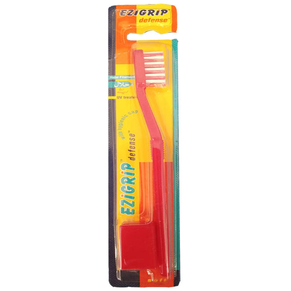 Ezigrip Defense Soft Toothbrush (Red), 1 Ct - My Vitamin Store
