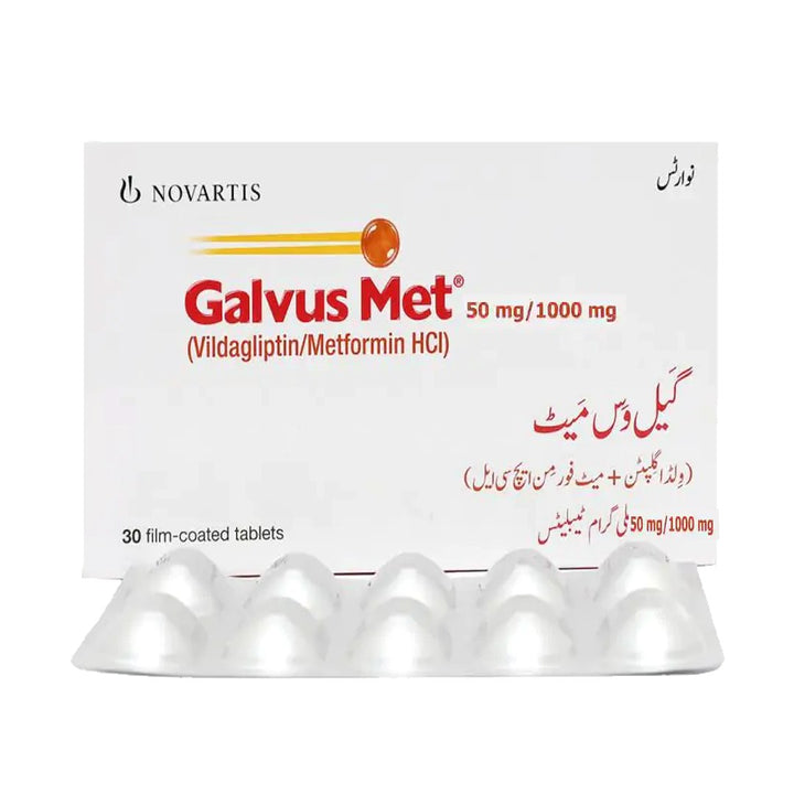 Galvus Met Tablet 50mg/1000mg, 30 Ct - Novartis - My Vitamin Store