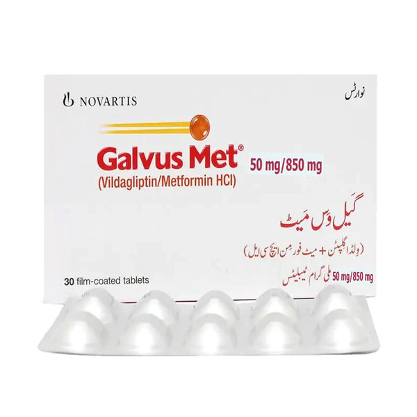 Galvus Met Tablet 50mg/850mg, 30 Ct - Novartis - My Vitamin Store