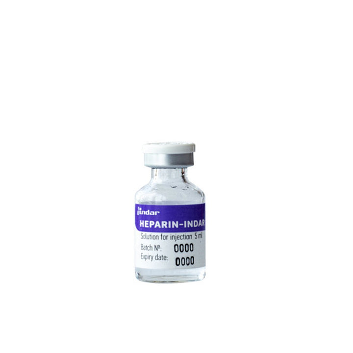 Heparin-Indar 5000 IU Injection Vial, 1 Ct - My Vitamin Store