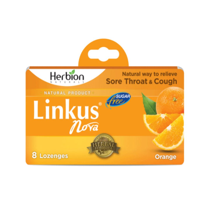 Herbion Linkus Nova Sugar Free Orange Lozenges, 8 Ct - My Vitamin Store