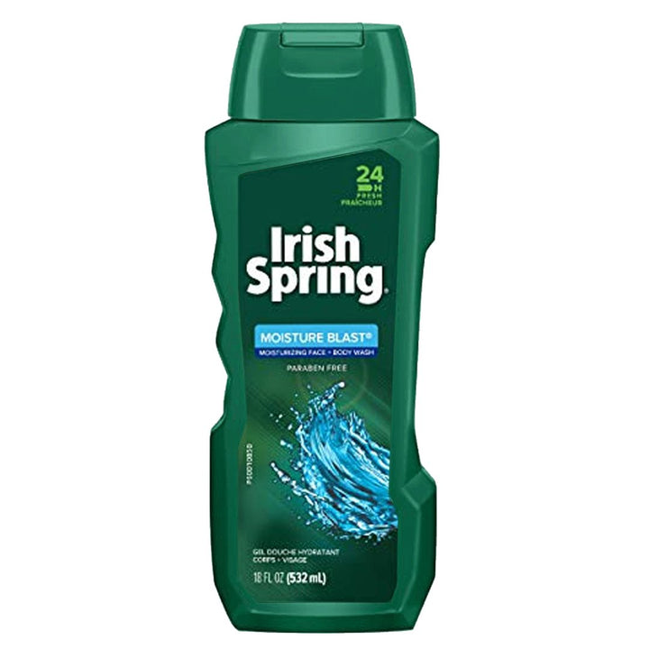Irish Spring Moisture Blast Moisturizing Face + Body Wash, 532ml - My Vitamin Store