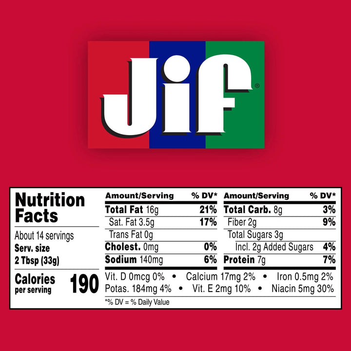 Jif Creamy Peanut Butter, 454g - My Vitamin Store