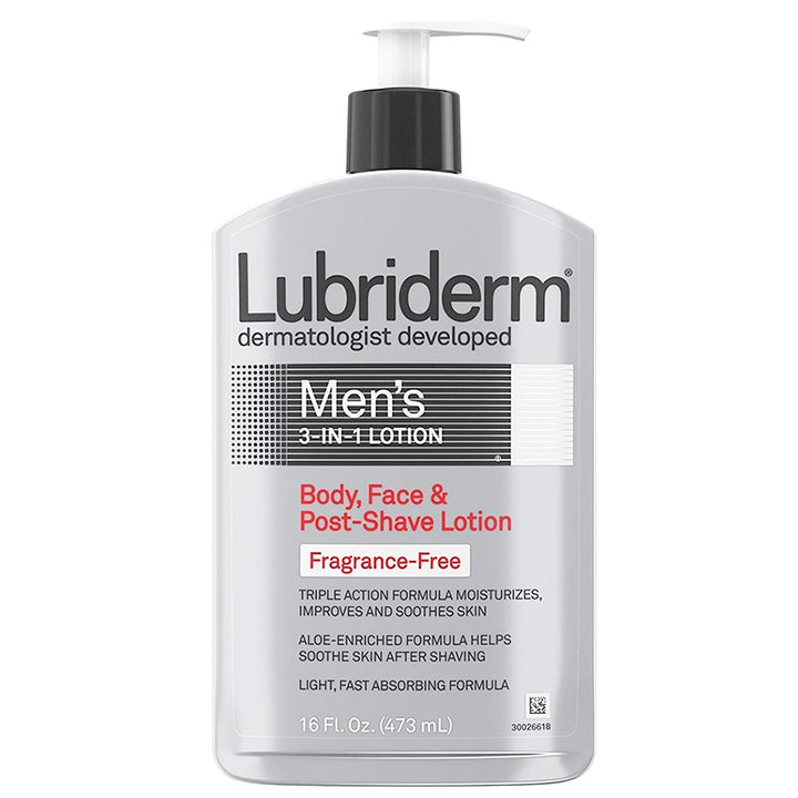 Lubriderm Men's 3-In-1 Lotion Fragrance Free, 473ml - My Vitamin Store