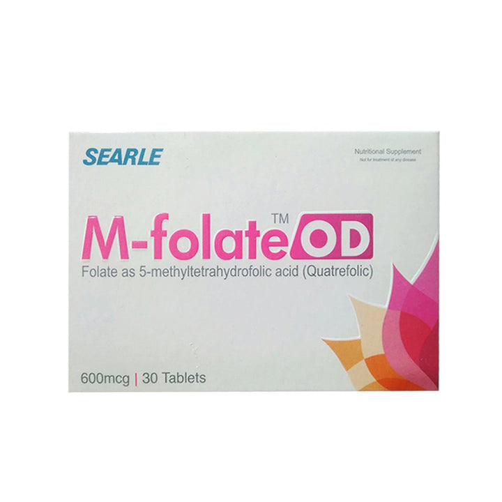 M-Folate OD (Folic Acid) 600 mcg, 30 Ct - Searle - My Vitamin Store