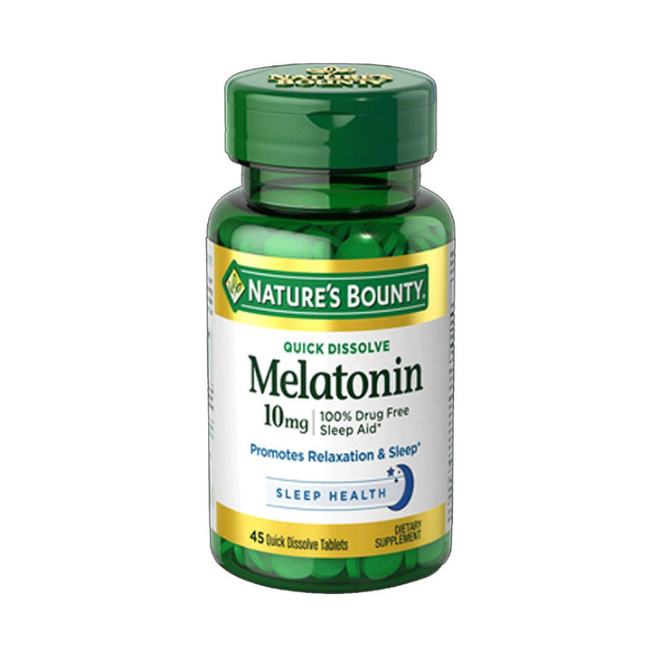 Nature's Bounty Quick Dissolve Melatonin 10mg, 45 Ct - My Vitamin Store