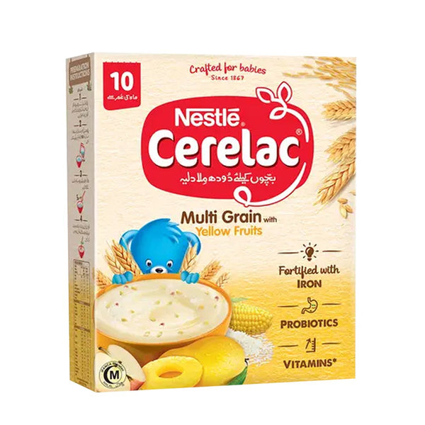 Nestle Cerelac Multi Grain with Yellow Fruits, 175g - My Vitamin Store