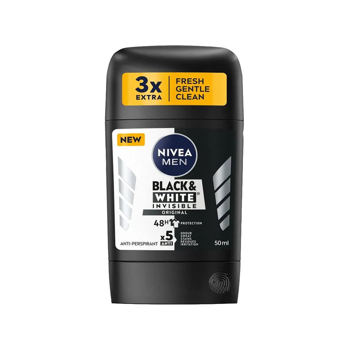 Nivea Men Black & White Invisible Original Stick, 50ml - My Vitamin Store