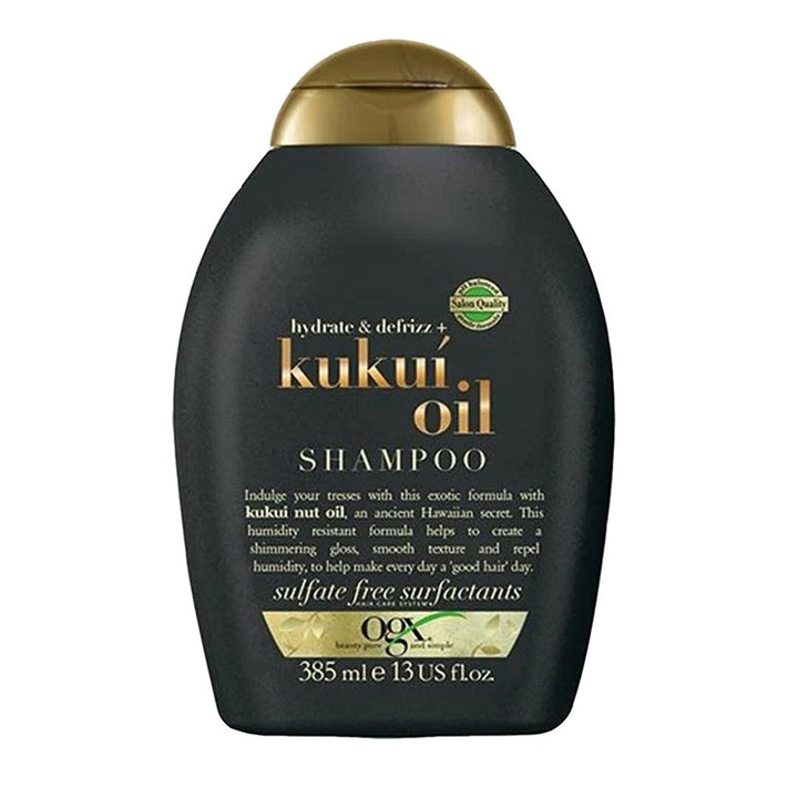 Ogx Hydrate & Defrizz + Kukui Oil Shampoo, 385ml - My Vitamin Store