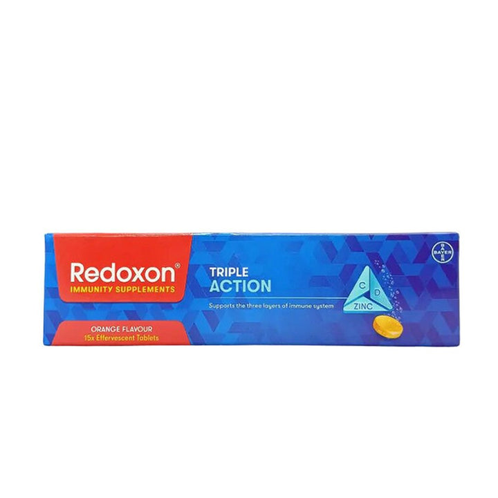 Redoxon Triple Action Tablets (Orange), 15 Ct - Bayer - My Vitamin Store