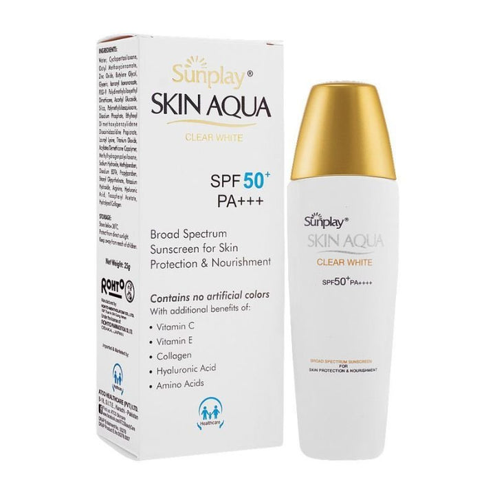 Skin Aqua Sun Screen Cream SPF 50+, 25g - Rohto - My Vitamin Store