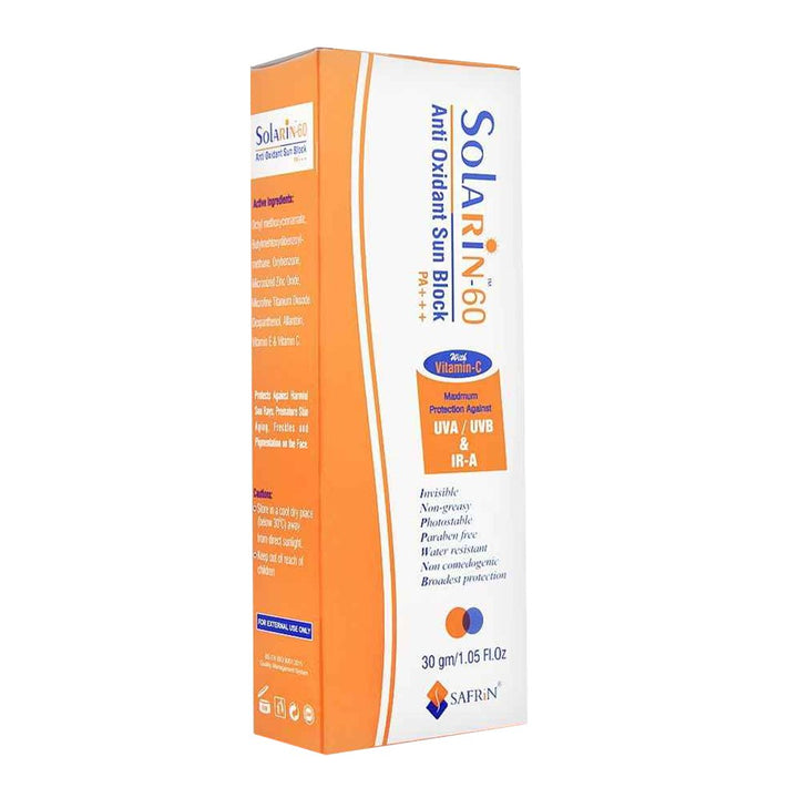 Solarin-60 Sun Block 30g - Safrin - My Vitamin Store