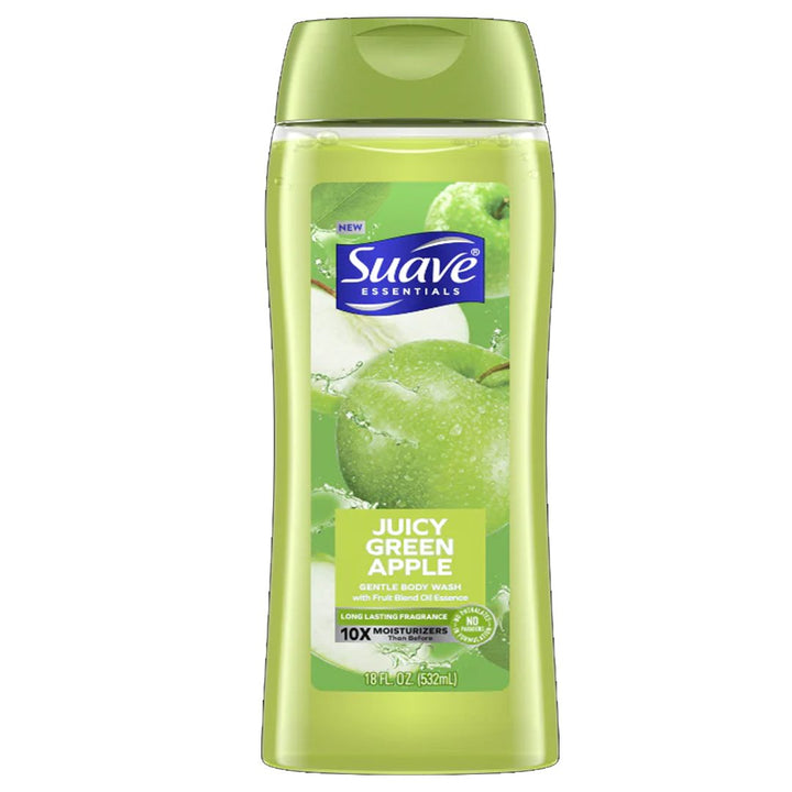 Suave Essentials Juicy Green Apple Gentle Body Wash, 532ml - My Vitamin Store