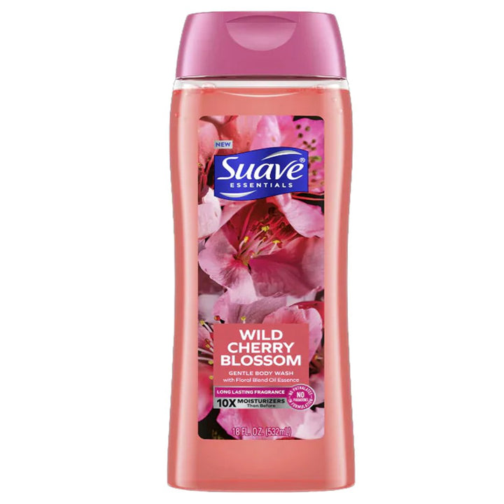 Suave Essentials Wild Cherry Blossom Gentle Body Wash, 532ml - My Vitamin Store