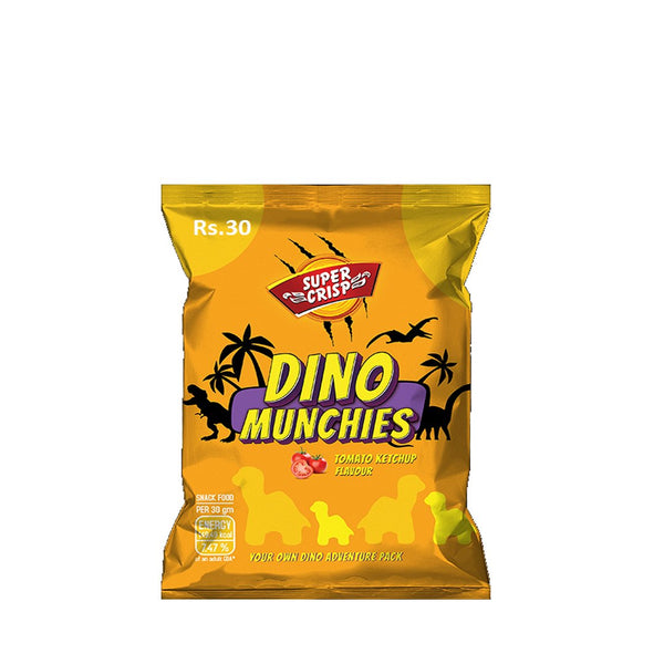 Super Crisp Dino Munchies Tomato Ketchup Flavour, 20g - My Vitamin Store