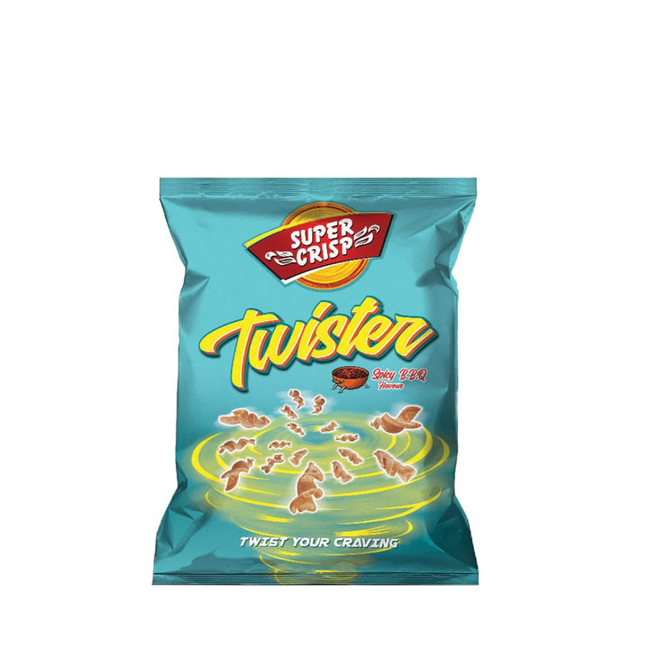 Super Crisp Twister Spicy BBQ Flavour, 20g - My Vitamin Store