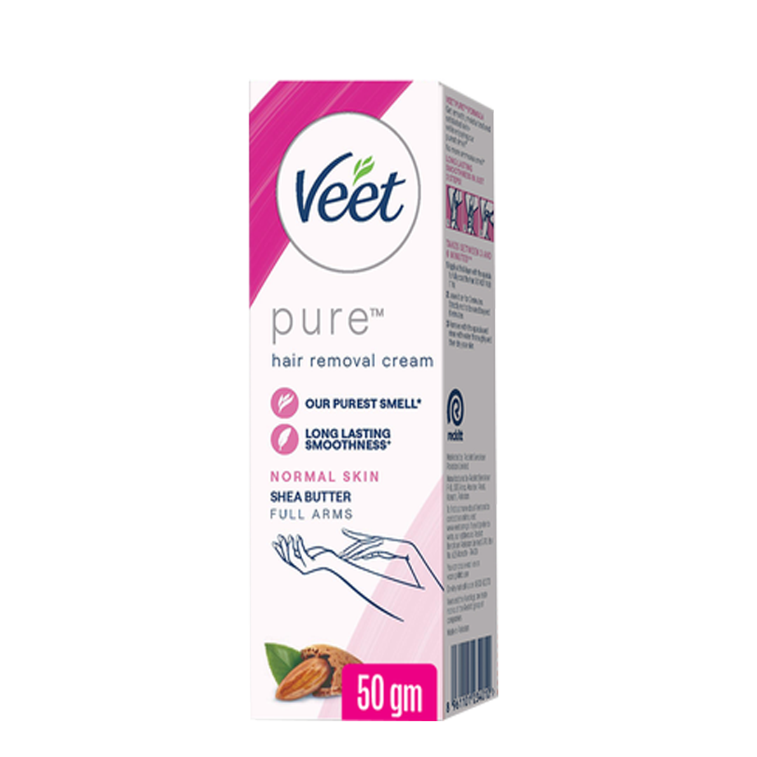 Buy Veet Pure Hair Removal Cream With Shea Butter For Normal Skin 50g