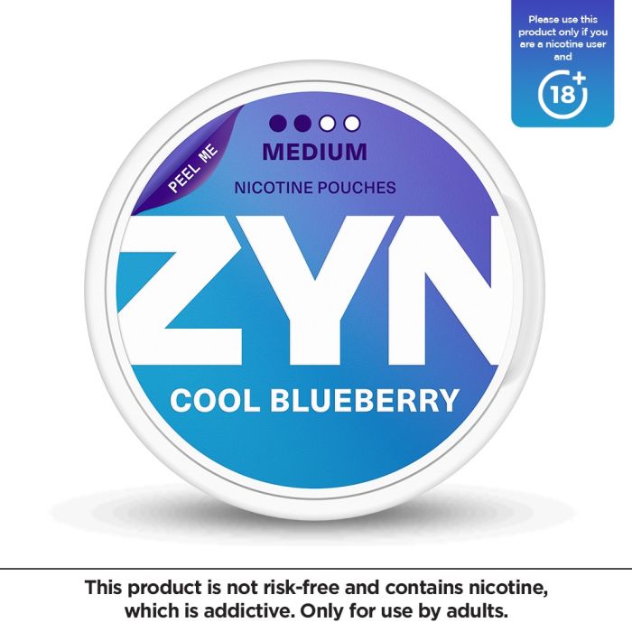 ZYN Nicotine Pouches - Cool Blueberry 6mg (Medium), 20 Ct - My Vitamin Store