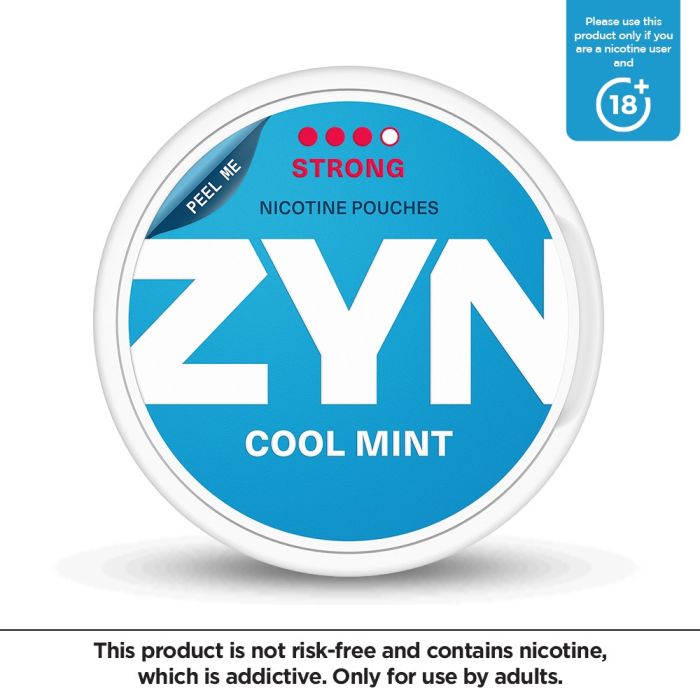 ZYN Nicotine Pouches - Cool Mint 11mg (Strong), 20 Ct - My Vitamin Store