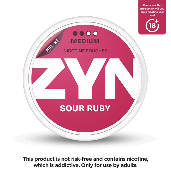 ZYN Nicotine Pouches - Sour Ruby 6mg (Medium), 20 Ct - My Vitamin Store