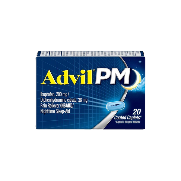 Advil PM Caplets 200mg, 20 Ct