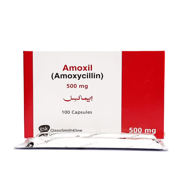 Amoxil 500mg, 100 Ct - GSK