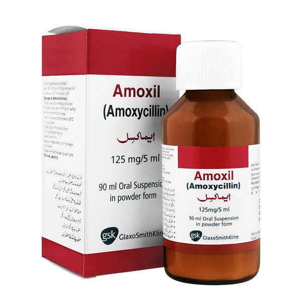 Amoxil Oral Suspension 125mg , 90ml - GSK