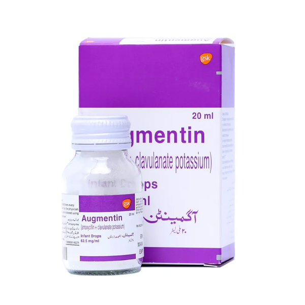 Augmentin Infant Drops 62.5mg , 20ml - GSK