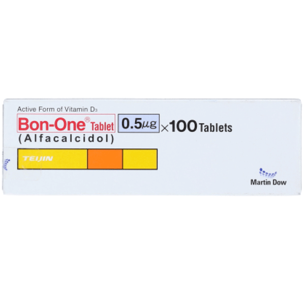 Martin Dow Bon-One Alfacalcidol (Vitamin D3) 0.5mcg , 100 Ct