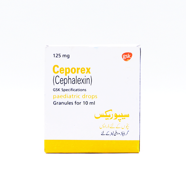 Ceporex Paediatric Drops 125mg, 10ml - GSK