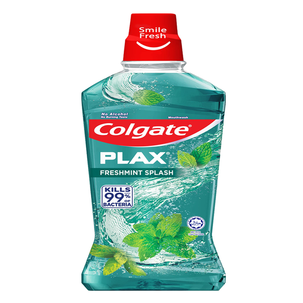 Colgate Plax Fresh Mint Splash No Alcohol Mouthwash, 500ml